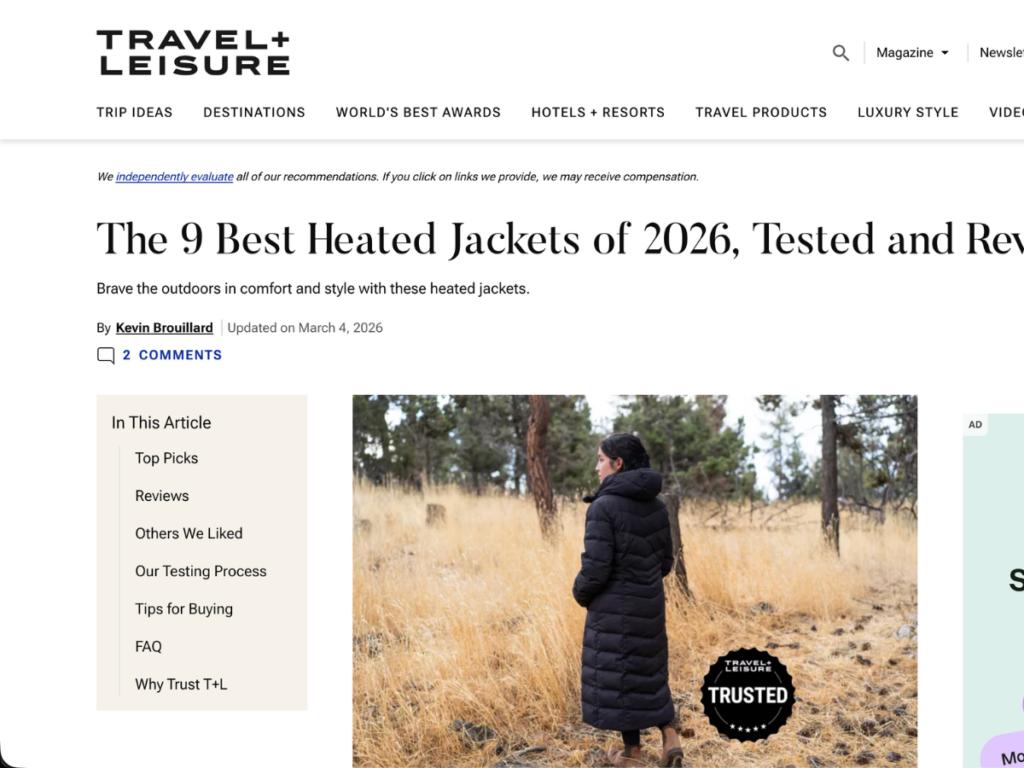 travel and leisure blog post