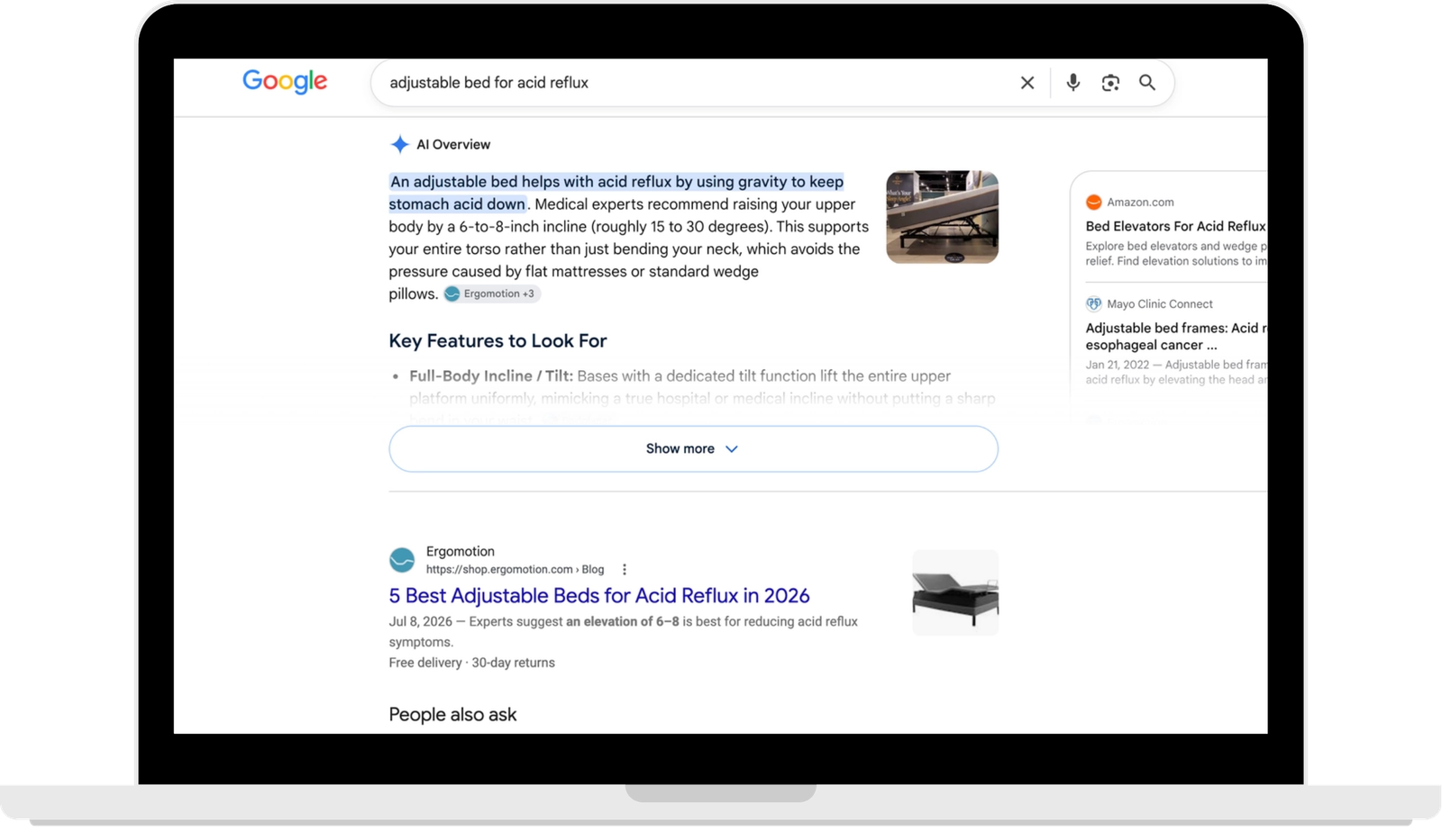 Google search client results